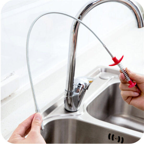 13849191131544.jpg Flexible 60CM reach instantly clears deep, tough drain clogs.