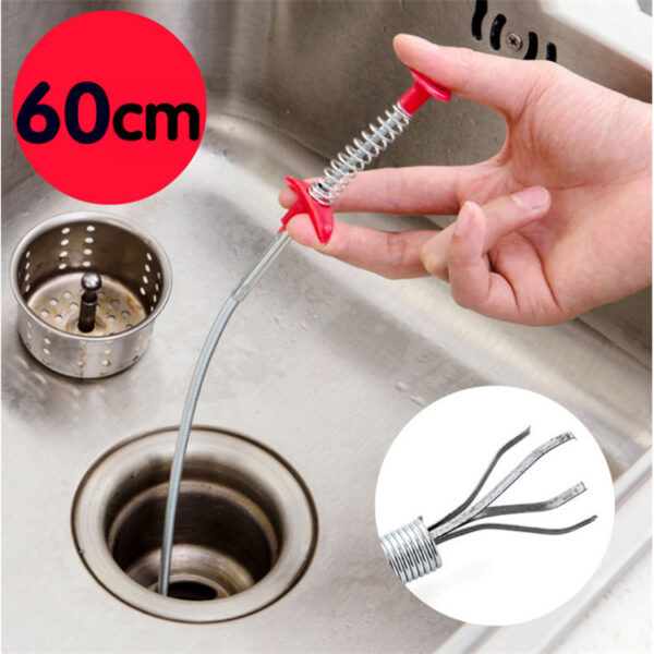 2489616969655.jpg Flexible 60CM reach instantly clears deep, tough drain clogs.