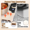 Food Warming Mat 23.6X15.8In 300W Fast Heating Electric Silicone Food Warmer With 14 Temp Levels 10Hrs Timer Settings Roll-Up Portable Hot Plates Heat Pad For Parties Buffet