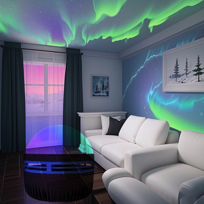 Water Ripple LED Projection Ambience Light Small Night Lamp