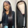 Real Human Hair Wig Lace Straight Set 9a