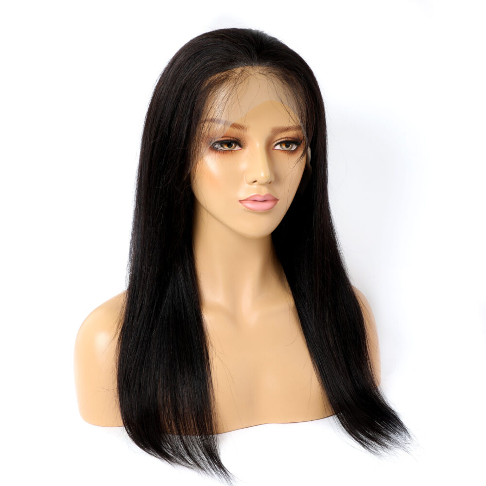 Real Human Hair Wig Lace Straight Set 9a
